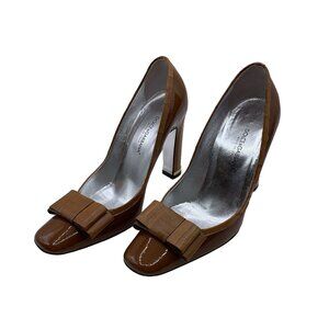 Dolce & Gabbana Patent Brown Heels 37/7